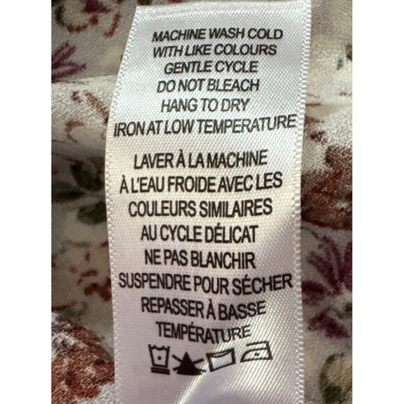 Rickis Tank Top Womens Floral Sleeveless Shirt Med Multicolor Solid Back - Picture 5 of 7